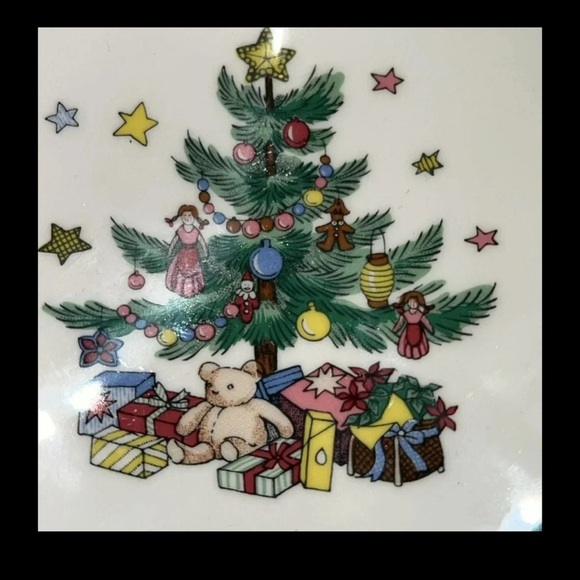 Nikko Christmas Vintage Tree Star Trinket Candy Dish Plate Present Holiday Japan - Picture 5 of 10